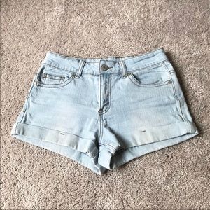 Light Wash Jean Shorts